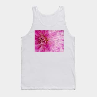 closeup macro photography of bright red dahlia bloom Tank Top